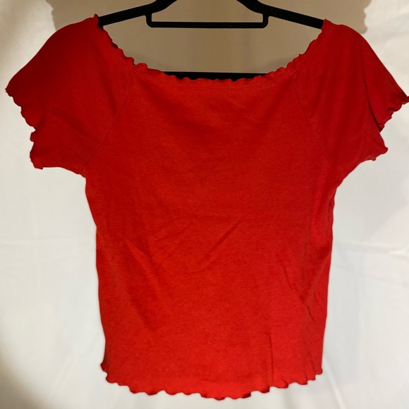 ✨💕JUSTICE💕✨ Red Tee - Picture 2 of 3